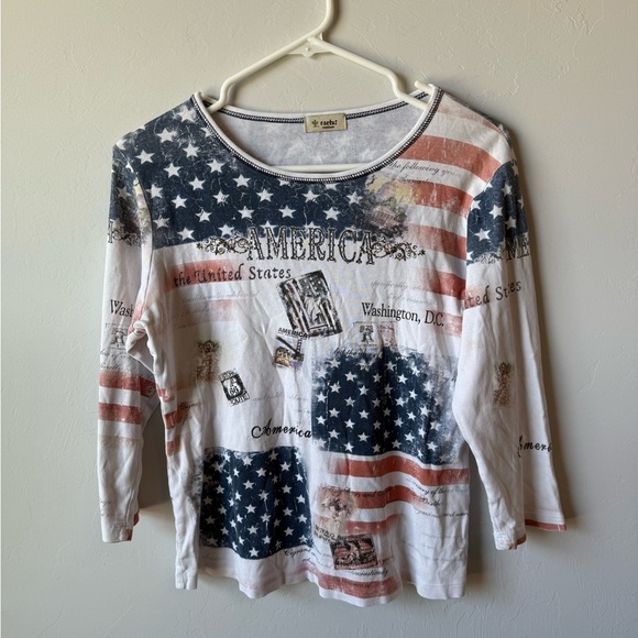Cactus White American Blouse - Picture 1 of 5